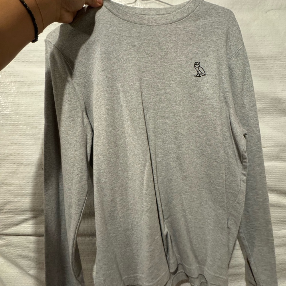 Classic Gray Long Sleeve Men's Tee